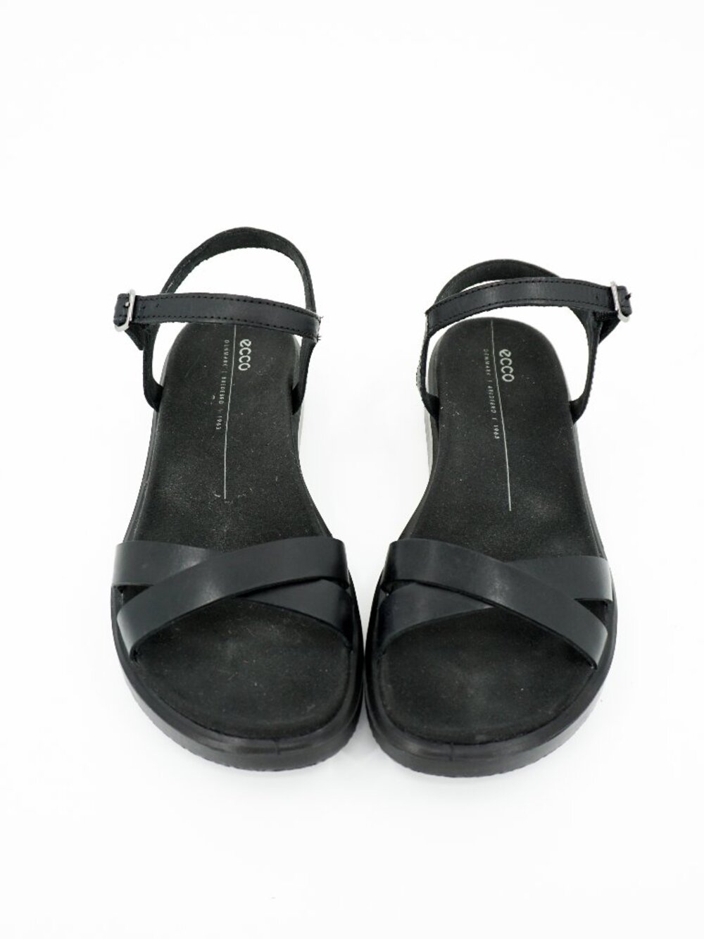 ECCO Yuma Ankle Strap Sandal Black Women's Size 7.5 Comfort Sandal